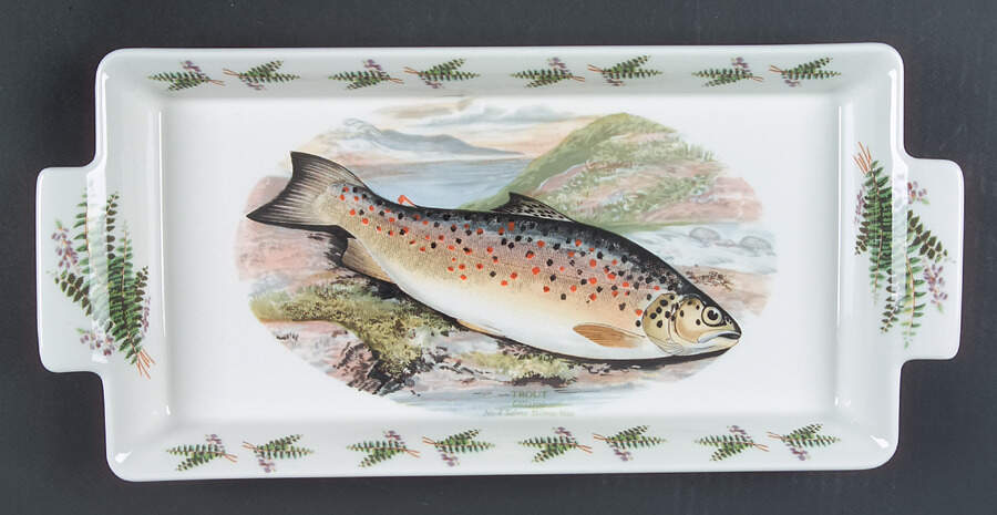 Compleat Angler Fern Large Sandwich Tray by Portmeirion-1