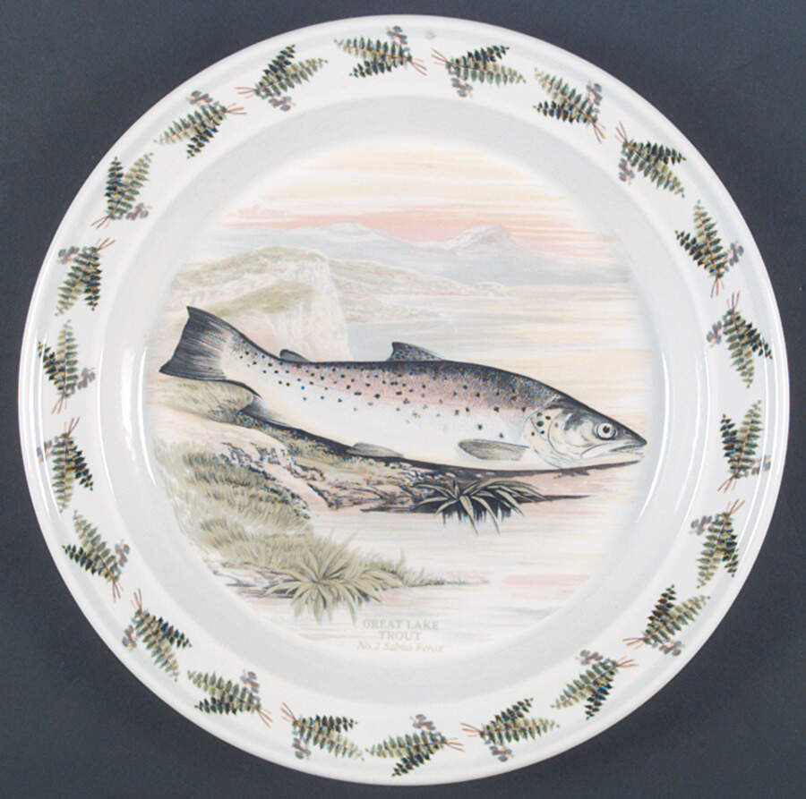 Compleat Angler Fern Dinner Plate by Portmeirion-1