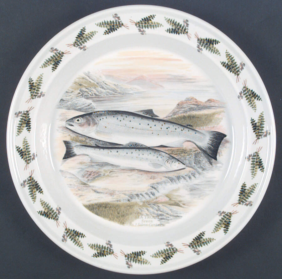 Compleat Angler Fern Dinner Plate by Portmeirion-1