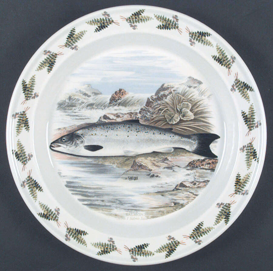 Compleat Angler Fern Dinner Plate by Portmeirion-1