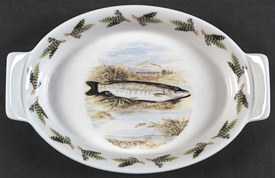 Compleat Angler Fern 10" Augratin by Portmeirion-1