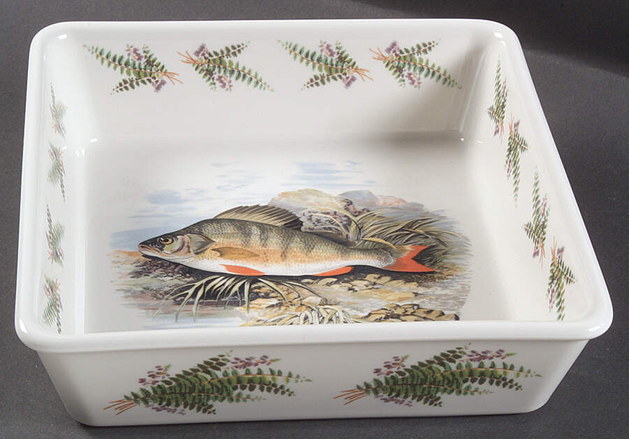 Compleat Angler Fern 9" Square Baker by Portmeirion-1