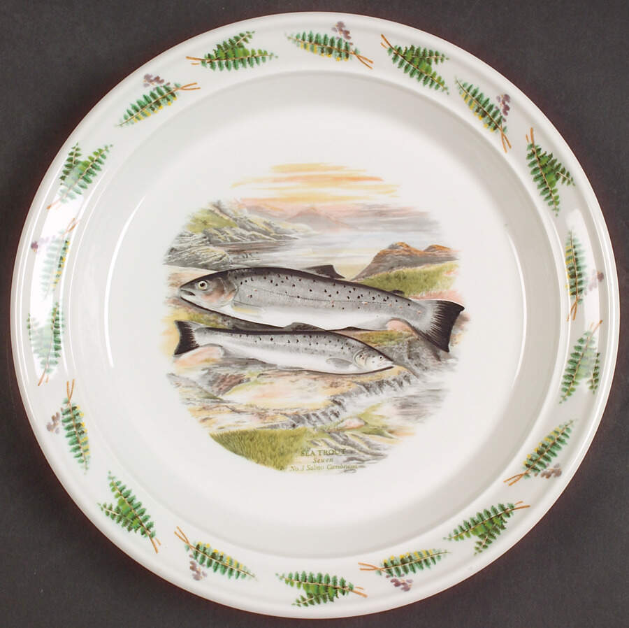 Compleat Angler Fern Salad Plate by Portmeirion-1