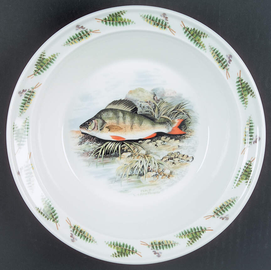 Compleat Angler Fern Rim Soup Bowl by Portmeirion-1