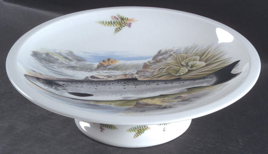 Compleat Angler Fern Round Compote (Height X Width) by Portmeirion-1