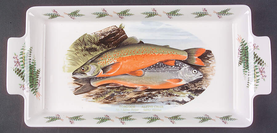 Compleat Angler Fern Large Sandwich Tray by Portmeirion-1