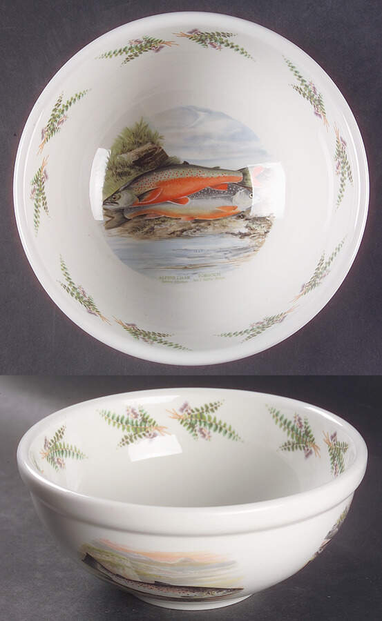 Compleat Angler Fern 7" Salad Serving Bowl by Portmeirion-1