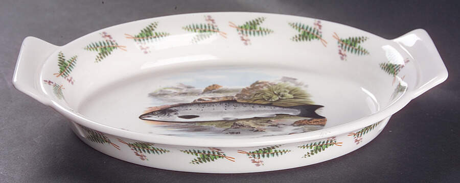 Compleat Angler Fern 10" Augratin by Portmeirion-1