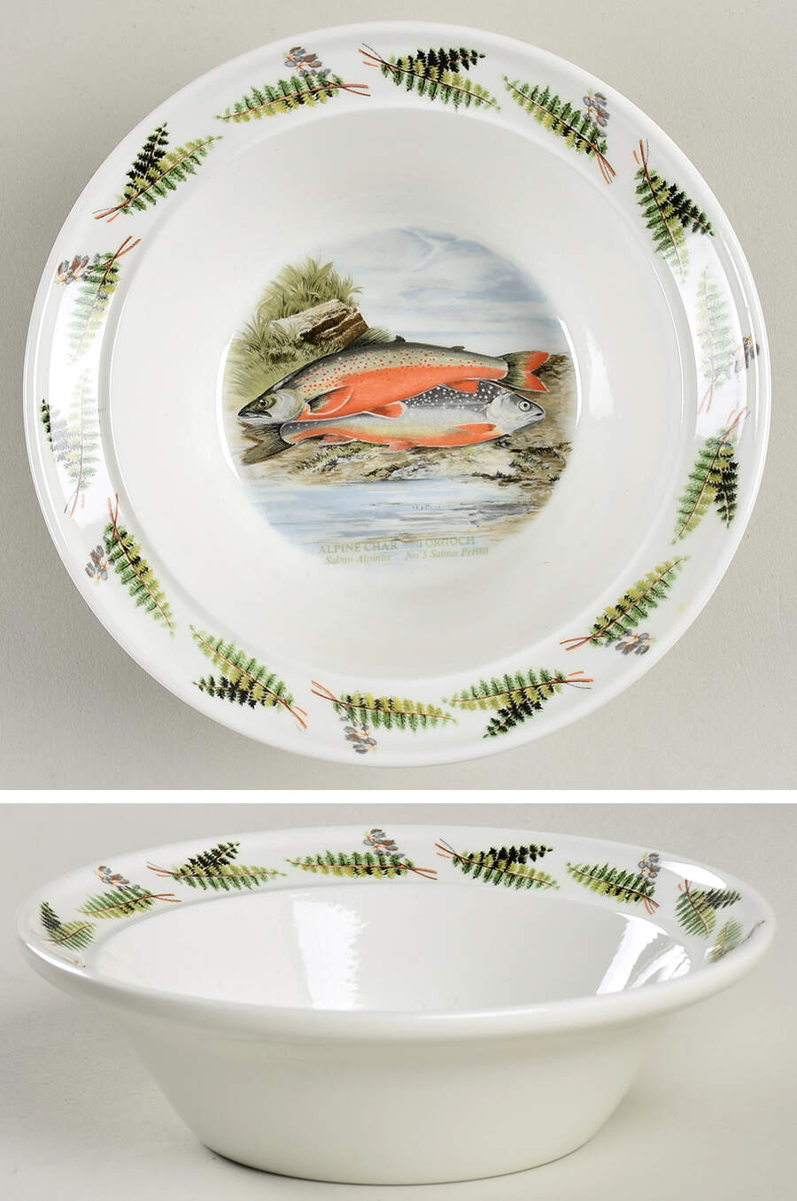 Compleat Angler Fern Oatmeal Bowl by Portmeirion-1