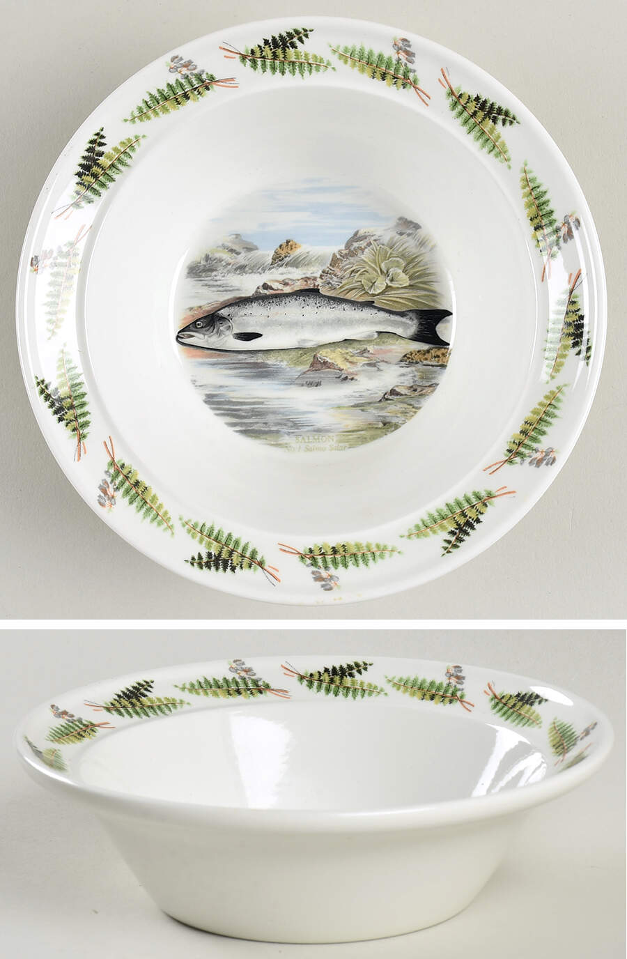 Compleat Angler Fern Oatmeal Bowl by Portmeirion-1