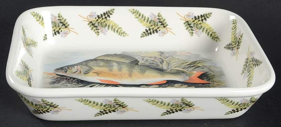 Compleat Angler Fern 8" Rectangular Baker by Portmeirion-1