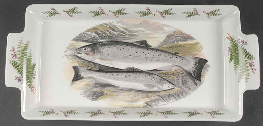 Compleat Angler Fern Large Sandwich Tray by Portmeirion-1