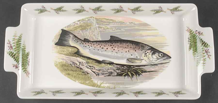 Compleat Angler Fern Large Sandwich Tray by Portmeirion-1