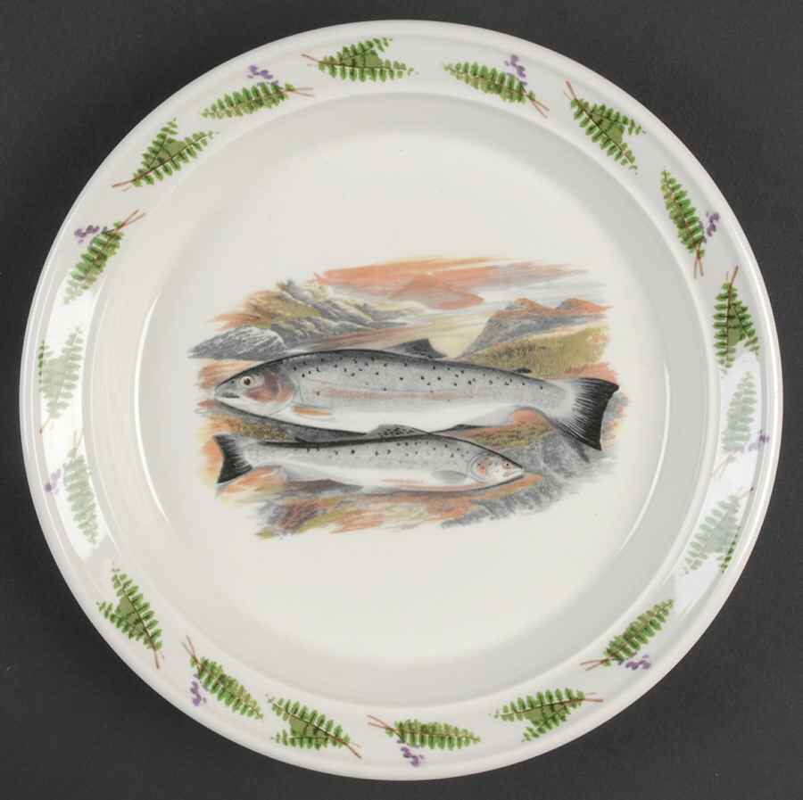 Compleat Angler Fern Salad Plate by Portmeirion-1