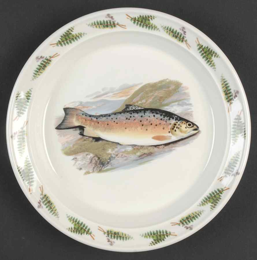 Compleat Angler Fern Salad Plate by Portmeirion-1