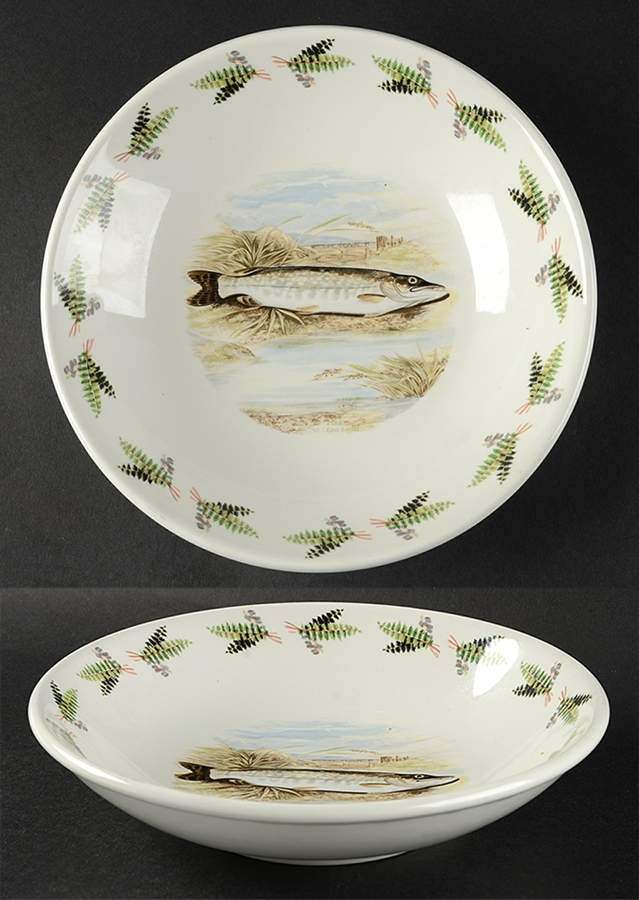 Compleat Angler Fern 8" Individual Pasta Bowl by Portmeirion-1