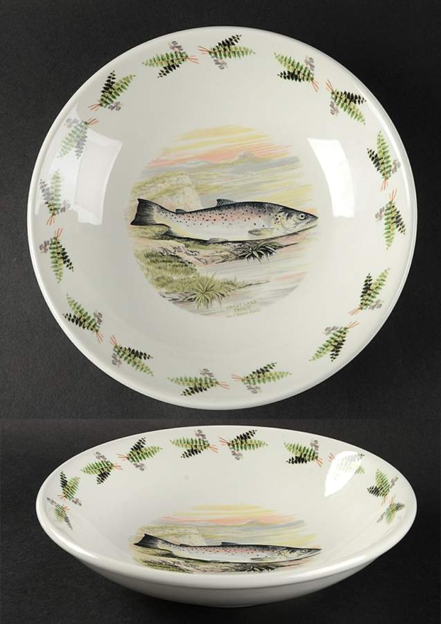 Compleat Angler Fern 8" Individual Pasta Bowl by Portmeirion-1