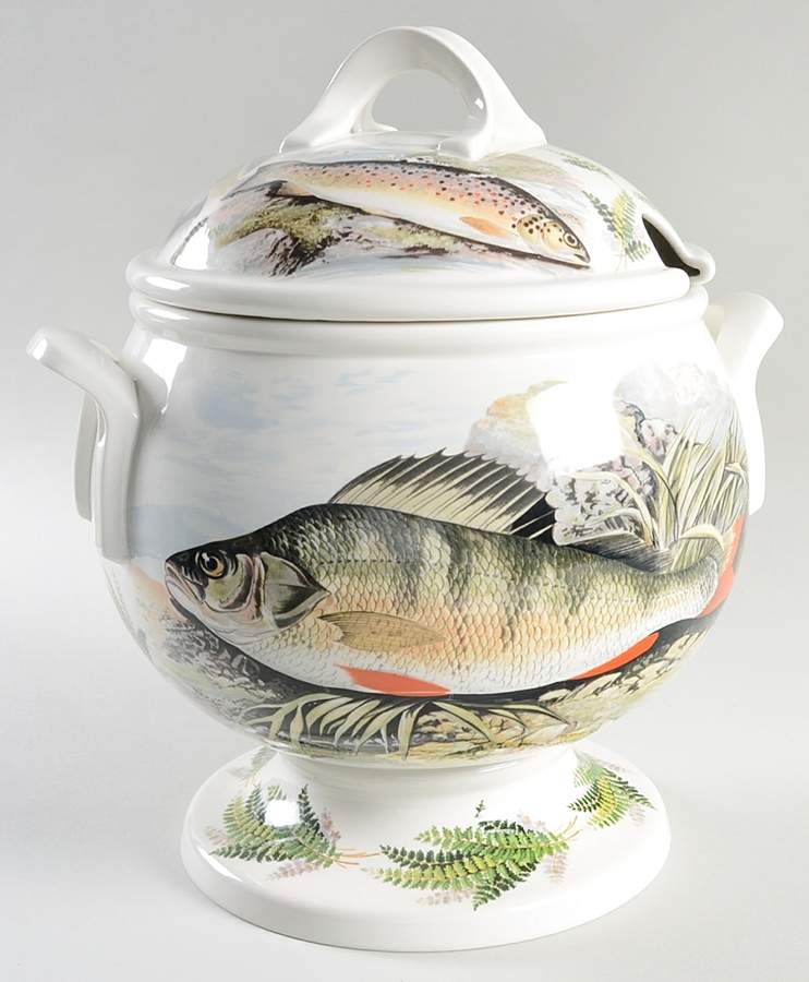 Compleat Angler Fern Tureen & Lid by Portmeirion-1