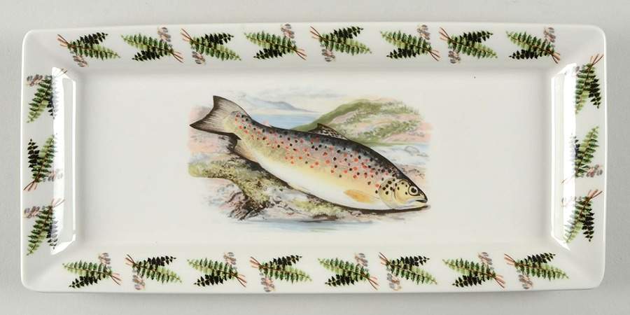 Compleat Angler Fern Small Sandwich Tray by Portmeirion-1