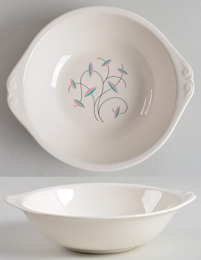 Willow Lugged Cereal Bowl by Paden City-1