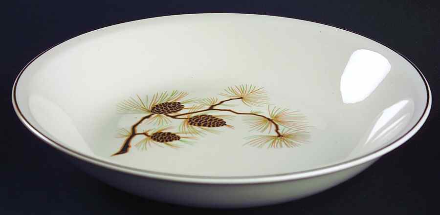 Pinecone Coupe Soup Bowl by Paden City-1