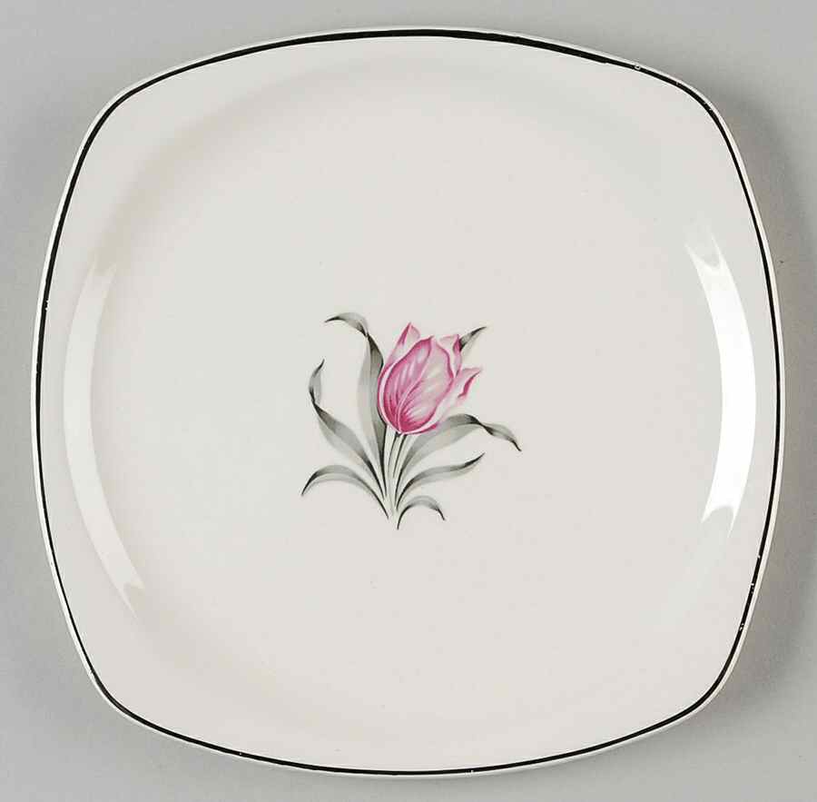 Kenilworth Square Salad Plate by Paden City-1