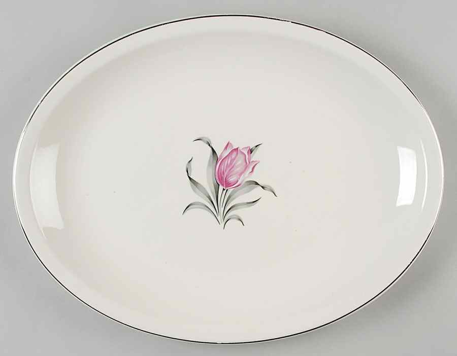 Kenilworth 14" Oval Serving Platter by Paden City-1