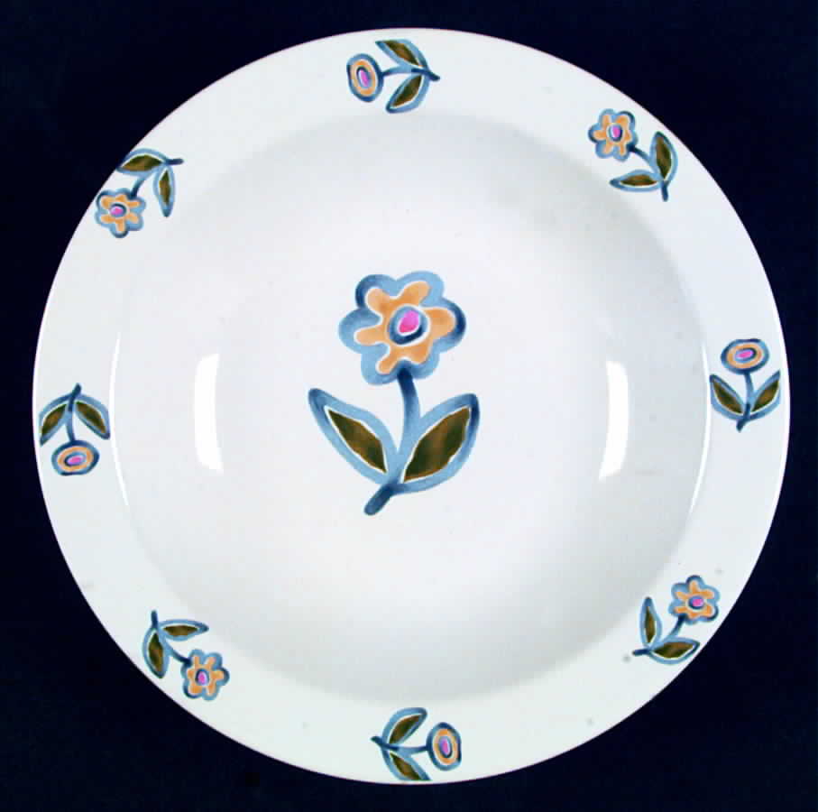 Bunch Rim Soup Bowl by Pottery Barn China-1