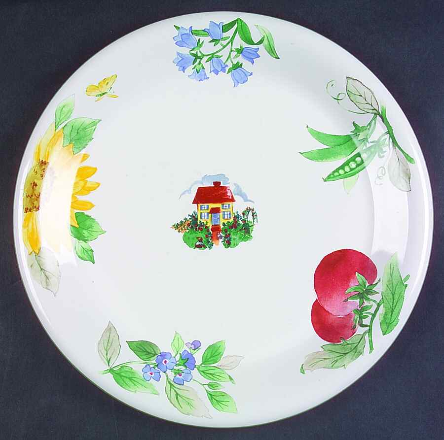 Garden Breeze 12" Chop Plate (Round Platter) by Pfaltzgraff-1