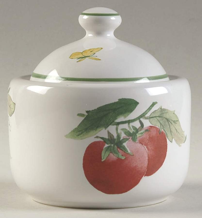 Garden Breeze Sugar Bowl & Lid by Pfaltzgraff-1