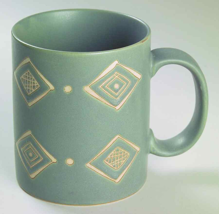 Bongo (Green) Mug by Pottery Barn China-1