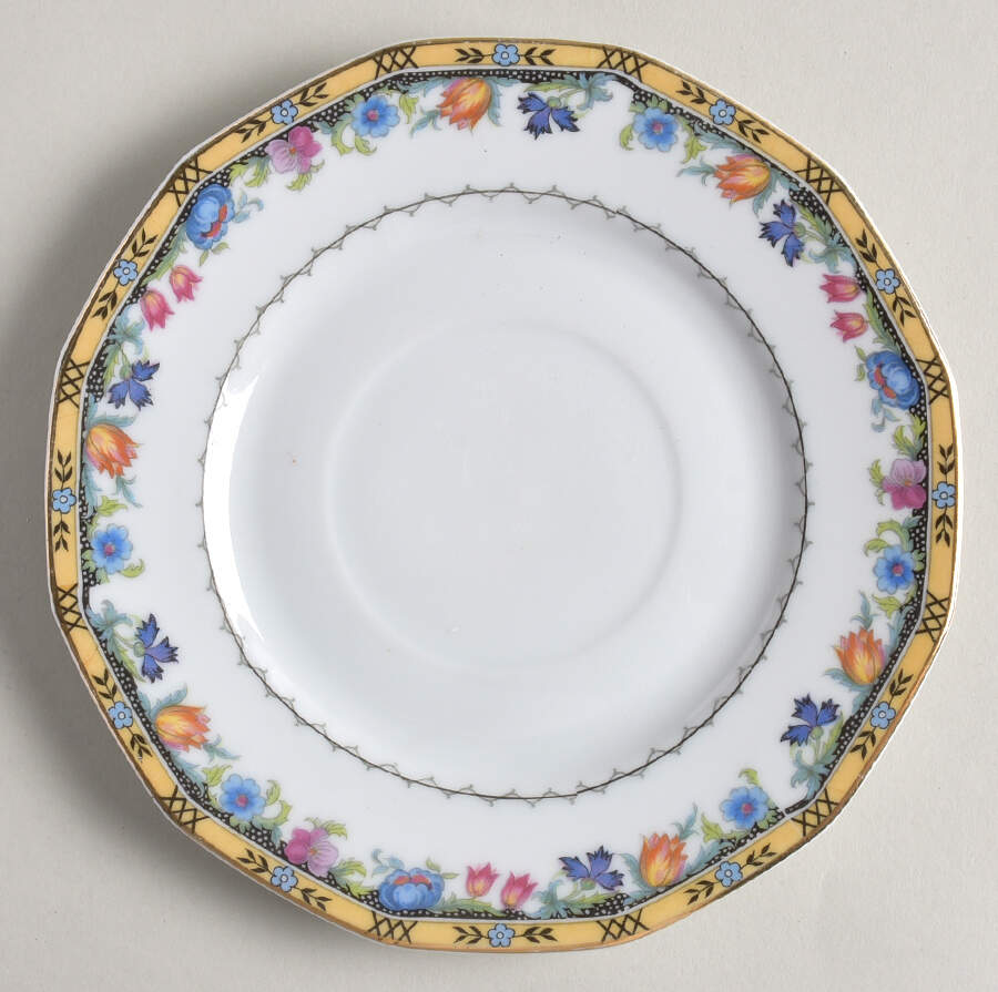 Newport (White) Saucer for Cream Soup Bowl by Princess (Bavaria, Czech)-1