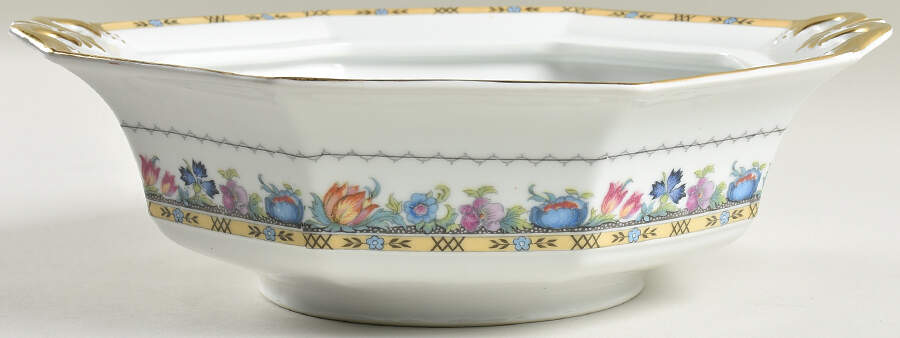 Newport (White) Round Vegetable No Lid by Princess (Bavaria, Czech)-1