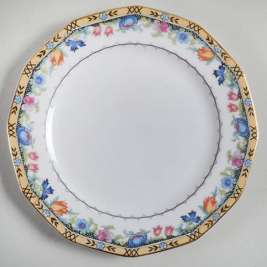 Newport (White) Bread & Butter Plate by Princess (Bavaria, Czech)-1