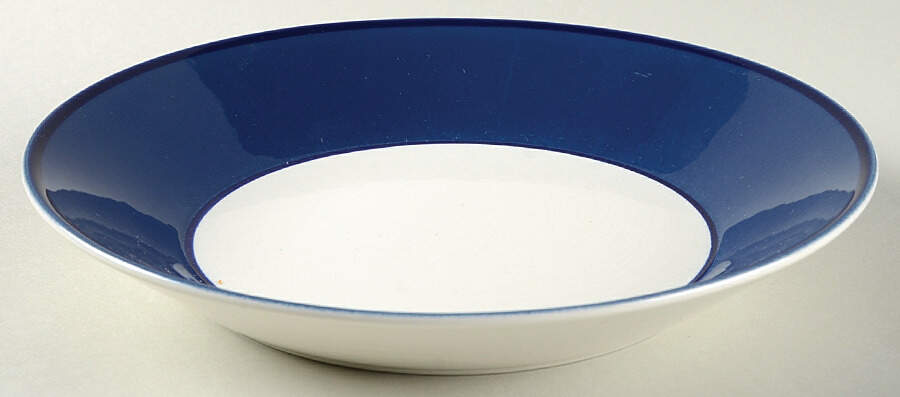 Spa Blueberry (Blue Trim) Coupe Soup Bowl by Pagnossin-1