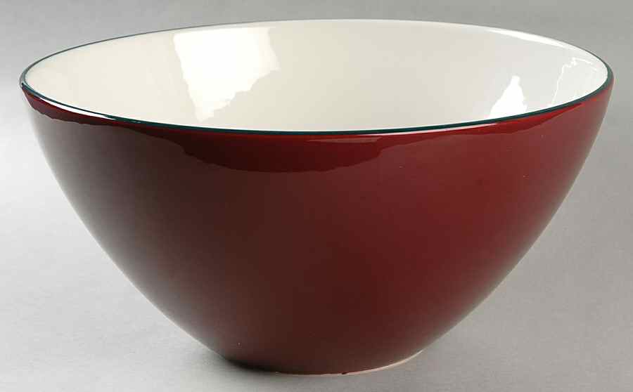 Spa Maroon 10" Round Vegetable Bowl by Pagnossin-1