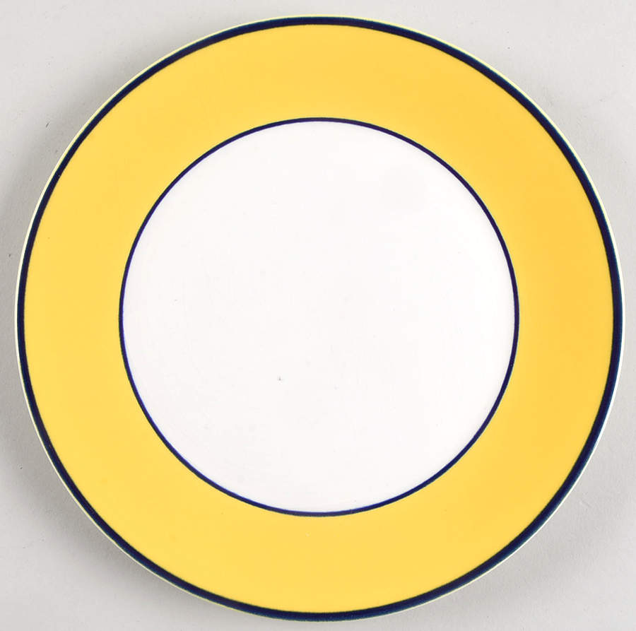 Spa Bright Yellow Coupe Salad Plate by Pagnossin-1