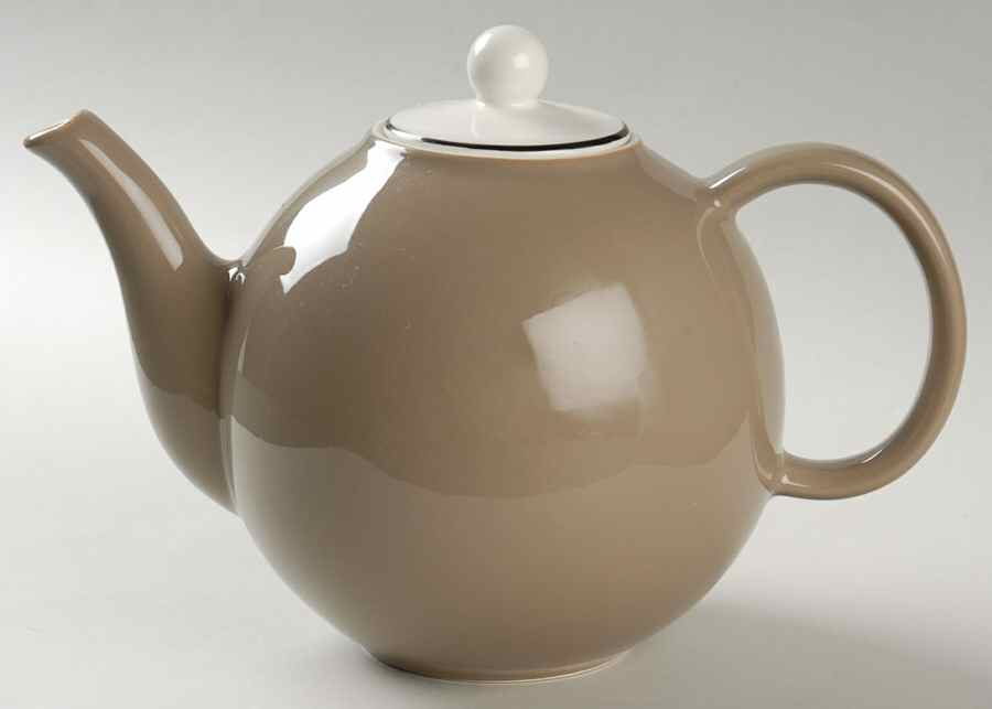 Spa Taupe (Rim) Teapot & Lid by Pagnossin-1