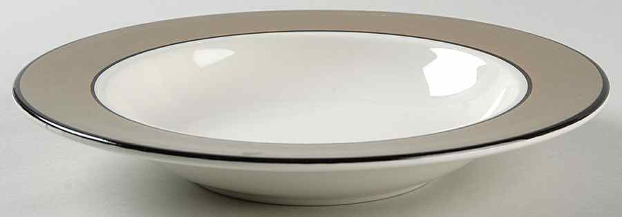 Spa Taupe (Rim) Rim Soup Bowl by Pagnossin-1