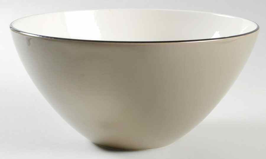 Spa Taupe (Rim) 9" Round Vegetable Bowl by Pagnossin-1