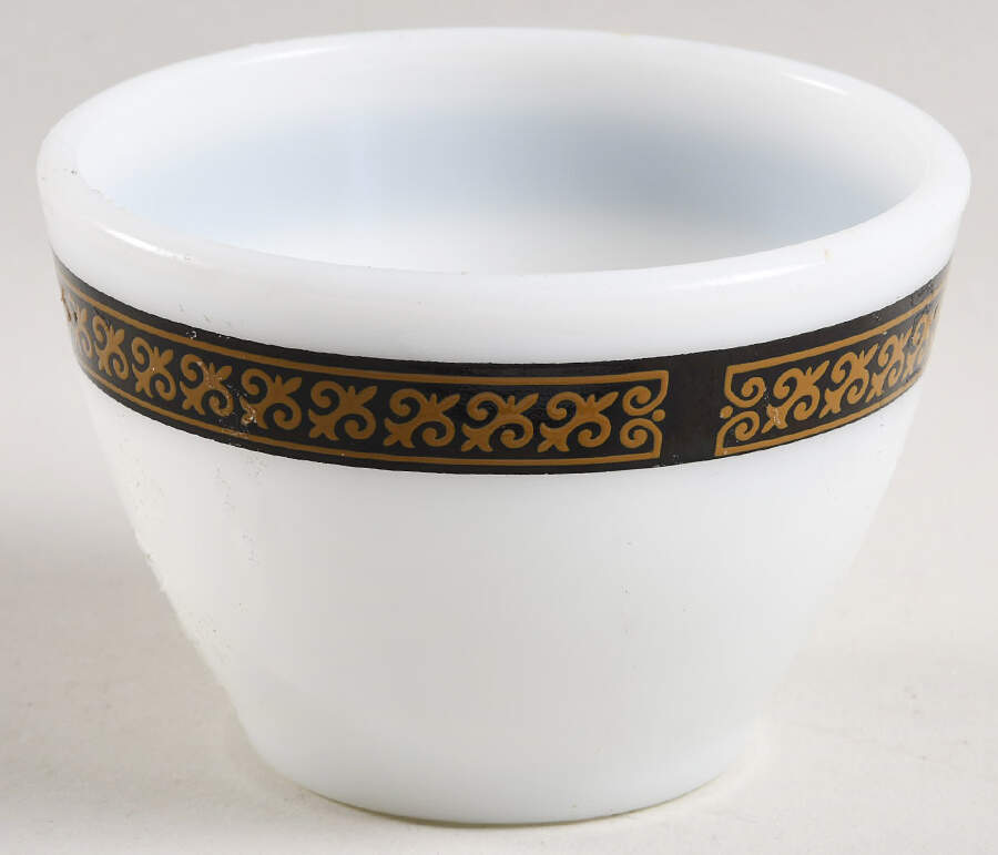 Ebony Open Sugar Bowl by Pyrex-1