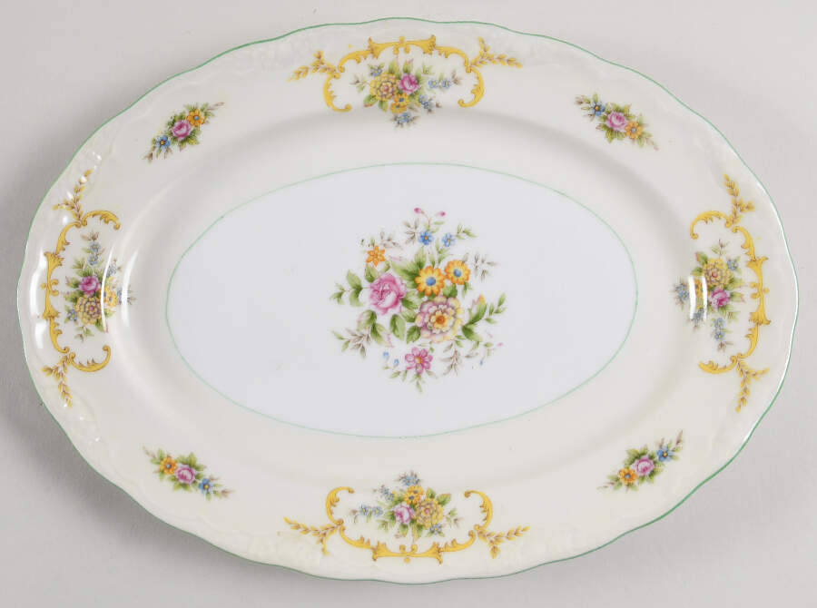 PRJ6 11" Oval Serving Platter by Princess (Japan)-1