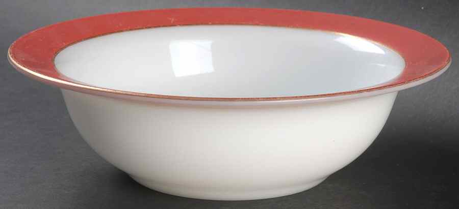 Red Gold 9" Round Vegetable Bowl by Pyrex-1