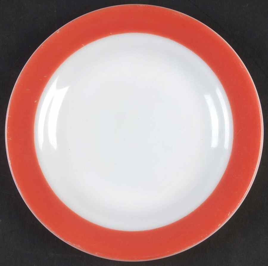 Red Gold Bread & Butter Plate by Pyrex-1