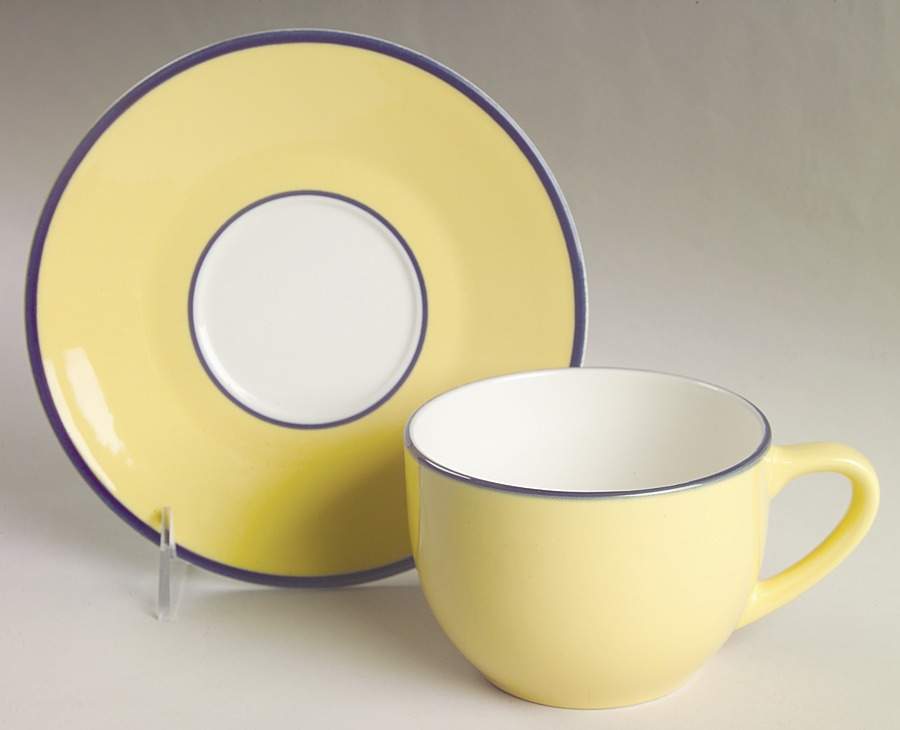 Spa Yellow Breakfast Cup & Saucer Set by Pagnossin-1
