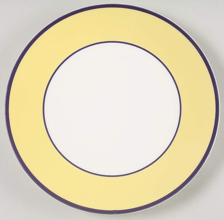 Spa Yellow Coupe Salad Plate by Pagnossin-1
