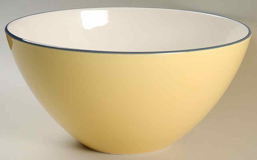 Spa Yellow 9" Round Vegetable Bowl by Pagnossin-1