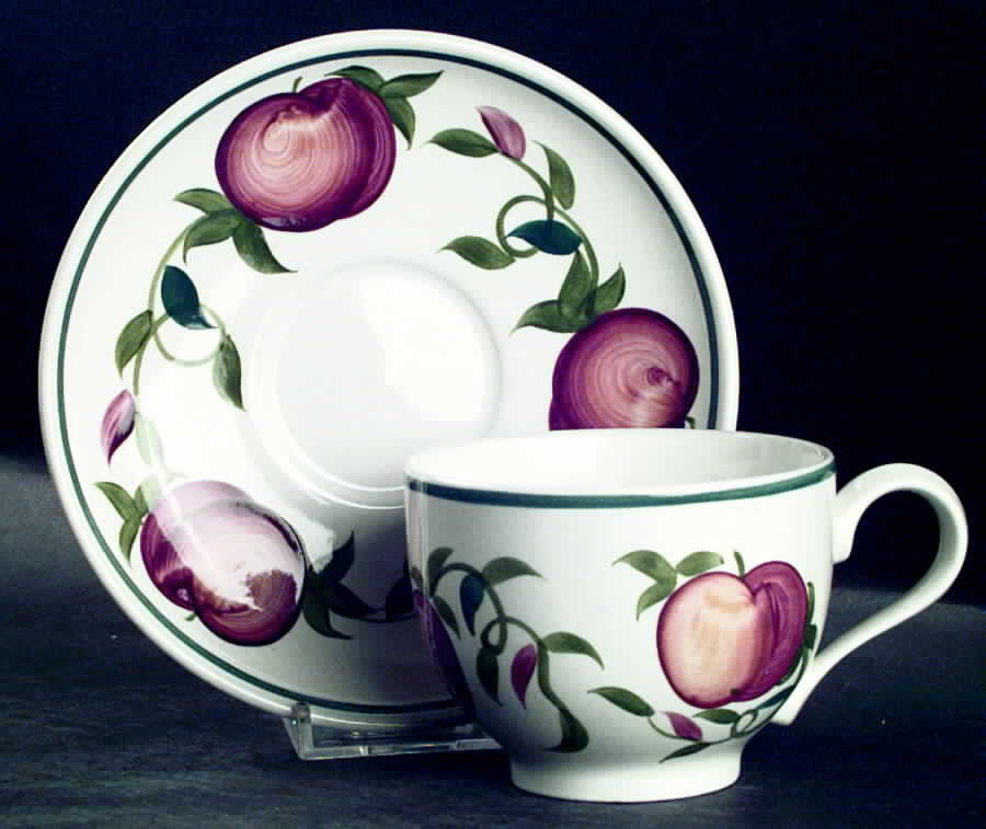 Orchard Fruit Traditional Footed Cup & Saucer Set by Portmeirion-1