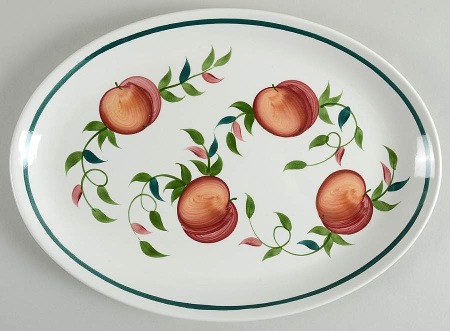 Orchard Fruit 13" Oval Steak Platter by Portmeirion-1