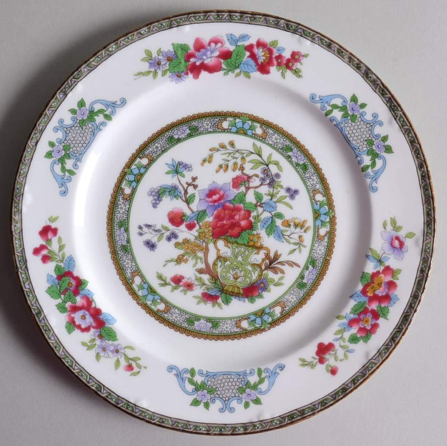 Tree of Kasmir (Mustard Trim, Embossed) Salad Plate by Paragon-1